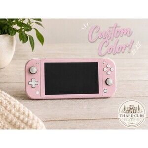 Custom Nintendo Switch Lite Pale Pink Game Cosmos NEW Cherry Blossom girl NWT